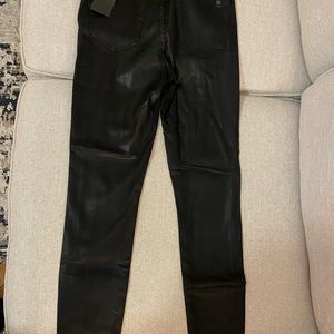 Faux Leather Jeans
